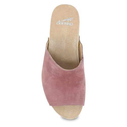 Dansko Tandi Peep Toe Sandal for Women - Soft Leather, Stain Resistant, Cushioned Comfort