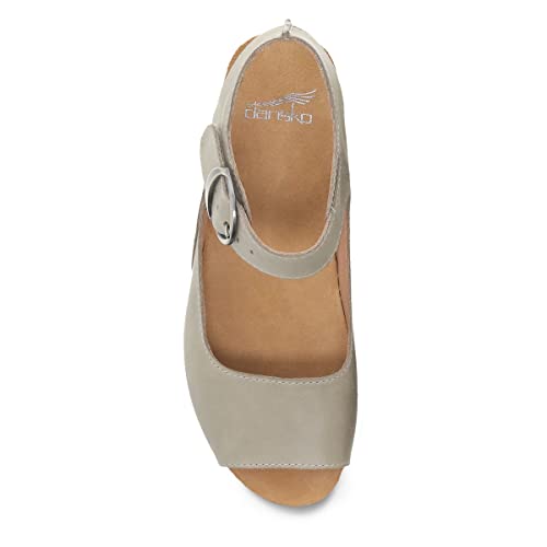 Dansko Tiana Women's Slip-On Platform Sandal – Contoured Footbed, Hook & Loop Strap
