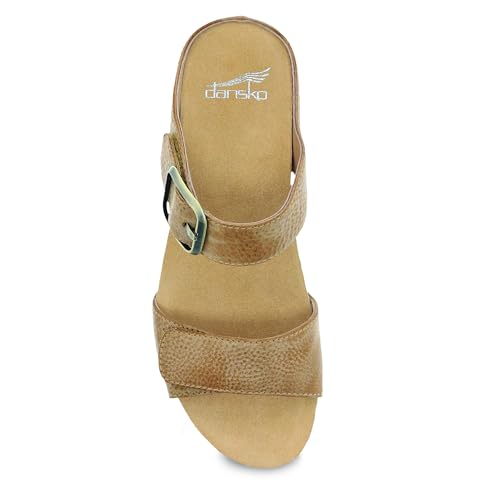 Dansko Tanya Women's Slip-On Wedge Sandal – Contoured Footbed, Comfort, and Style