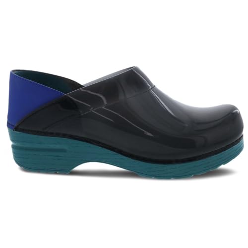 Dansko Professional Women's Translucent Black Slip-On Clogs - Rocker Sole & Arch Support