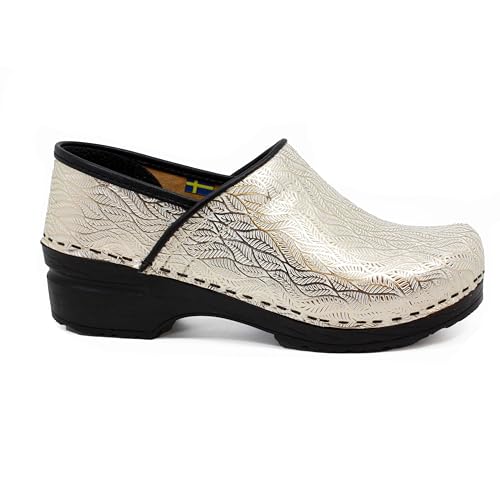 BJORK Swedish Comfort Leather Clogs for Women