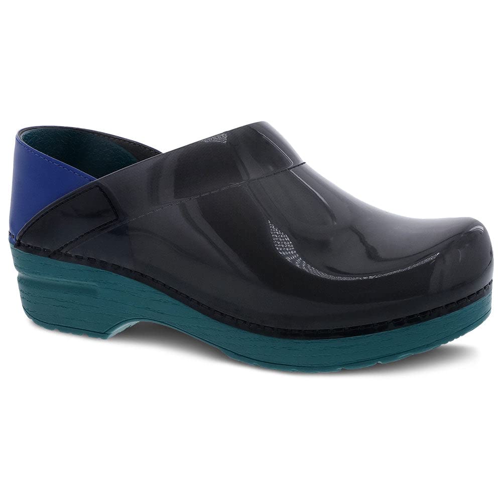 Dansko Professional Women's Translucent Black Slip-On Clogs - Rocker Sole & Arch Support