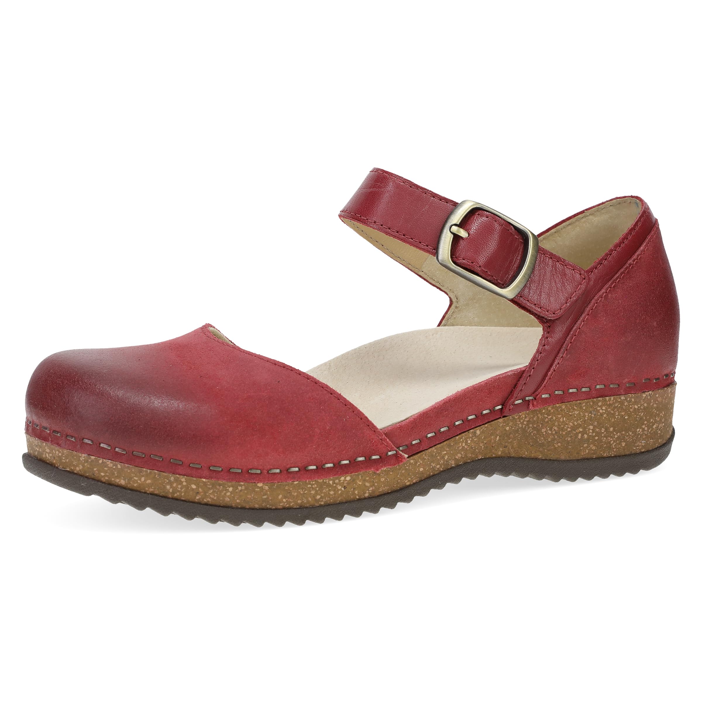 Dansko Mae Mary Jane for Women - Durable & Comfortable Cork/EVA Midsole, Rubber Outsole