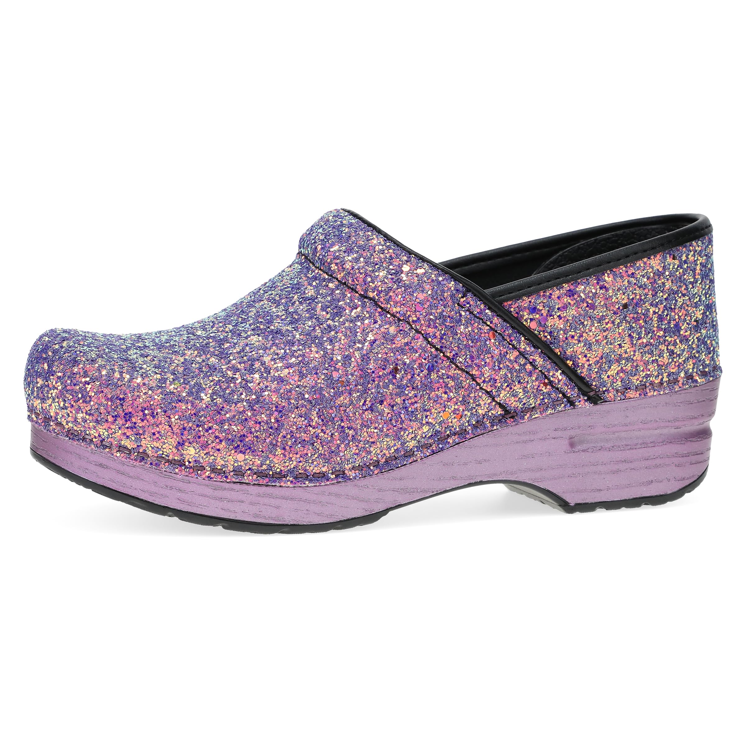 Glitter Slip-On Clogs for Women | Perfect for Long-Standing Food Service and Healthcare Professionals